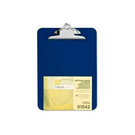 NATURE SAVER Nature Saver® Recycled Plastic Clipboard, 9" x 12-1/2", Blue 1542